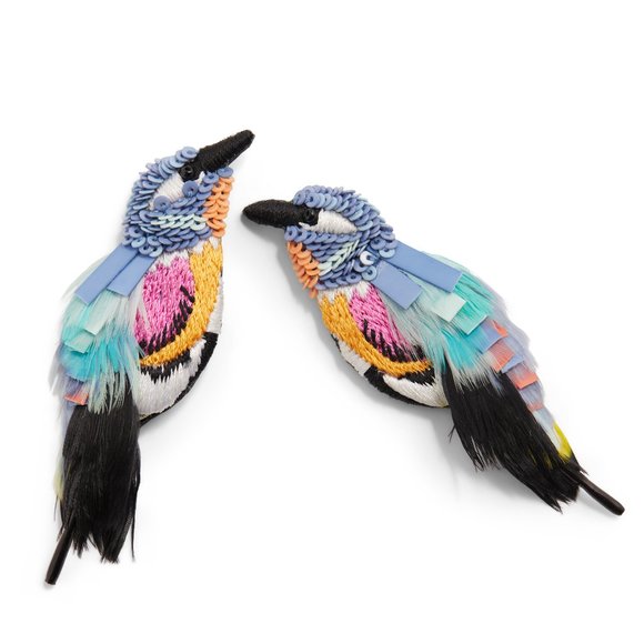 Mignonne Gavigan Jewelry - Mignonne Gavigan BLUE PINK HUMMINGBIRD EARRINGS in Multicolored